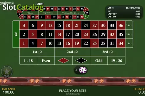 Скрин2. Mobile Roulette слот
