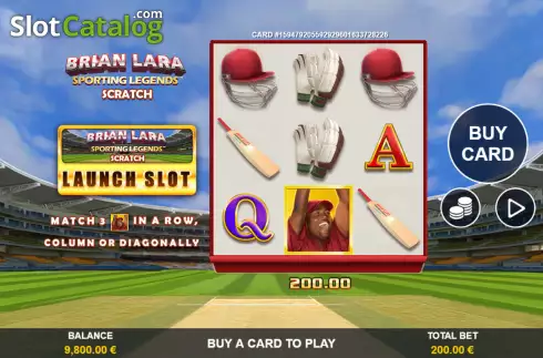 Скрин2. Brian Lara Sporting Legends Scratch слот