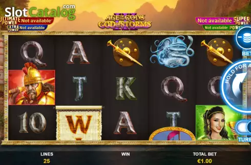 Скрин3. Age of the Gods: God of Storms 3 слот