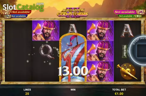 Скрин6. Age of the Gods: God of Storms 3 слот