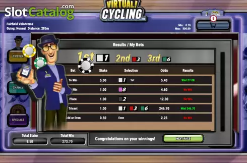 Скрин3. Virtual! Cycling (Playtech Vikings) слот