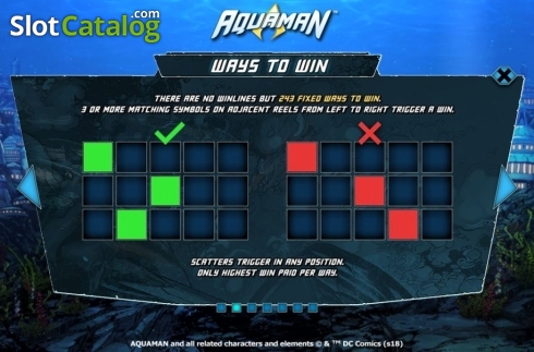 Скрин6. Aquaman слот