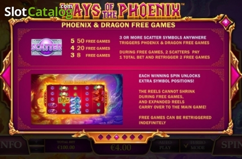 Скрин7. Ways of the Phoenix слот