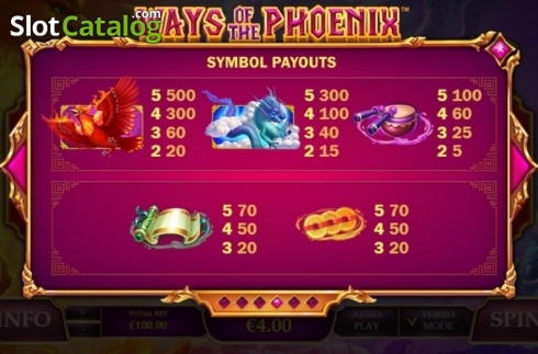 Скрин8. Ways of the Phoenix слот