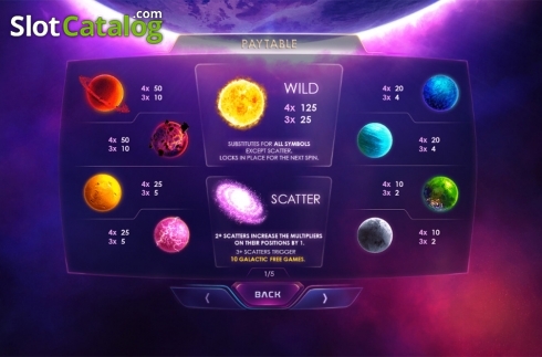 Скрин9. Galactic Streak слот