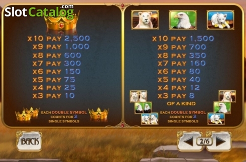 Скрин9. White King 2 слот