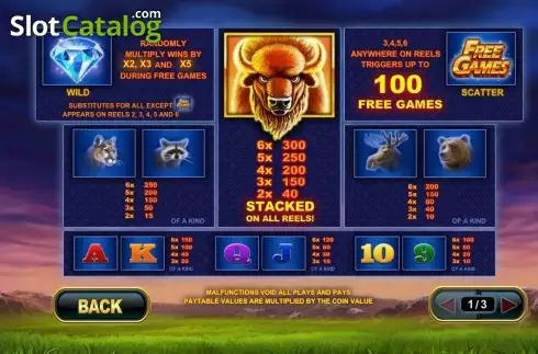 Скрин2. Buffalo Blitz слот
