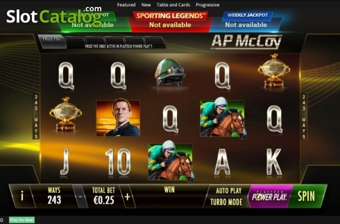 Скрин2. AP McCoy: Sporting Legends слот