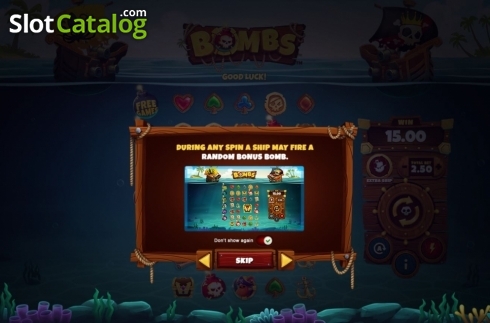 Скрин2. Bombs (Playtech) слот