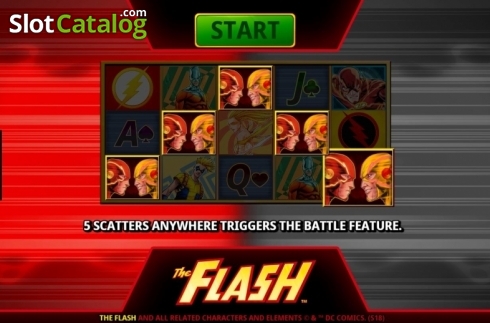 Скрин2. The Flash (Playtech) слот