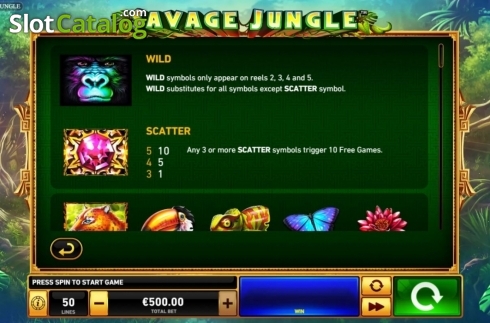 Скрин7. Savage Jungle слот