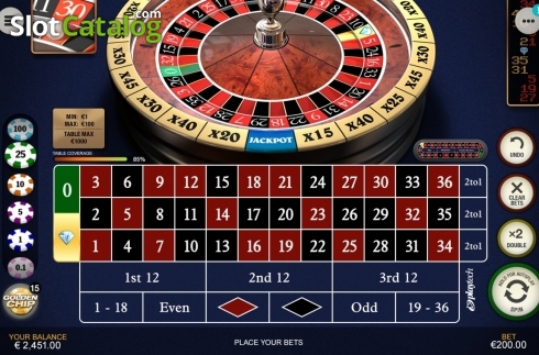 Скрин7. Diamond Bet Roulette слот