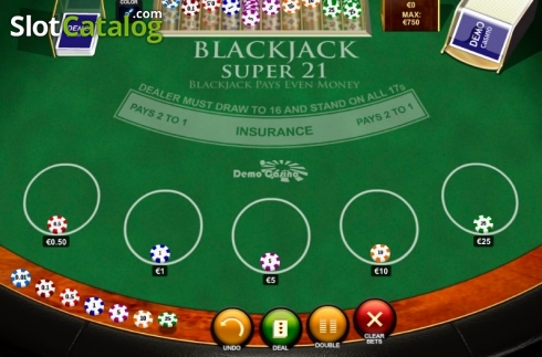 Скрин2. Blackjack Super 21 (Playtech) слот
