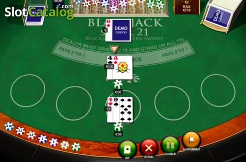 Скрин4. Blackjack Super 21 (Playtech) слот