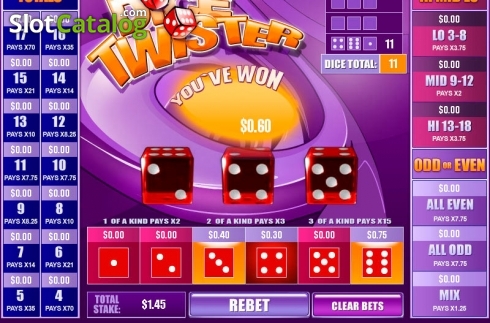 Скрин2. Dice Twister слот