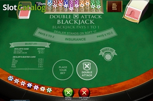 Скрин2. Double Attack Blackjack слот