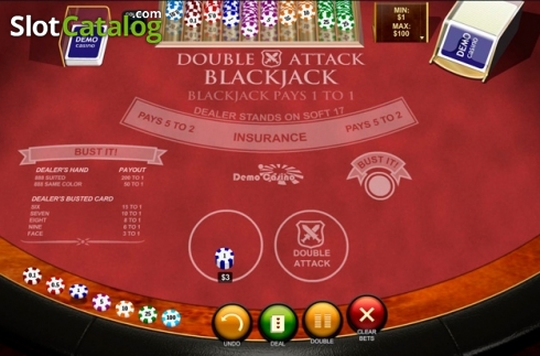 Скрин3. Double Attack Blackjack слот