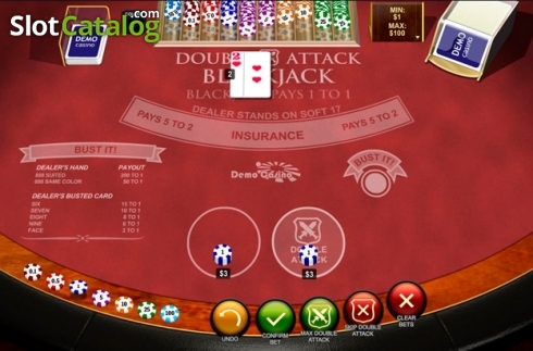 Скрин4. Double Attack Blackjack слот