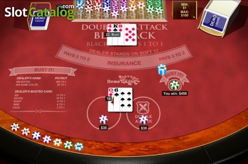 Скрин5. Double Attack Blackjack слот