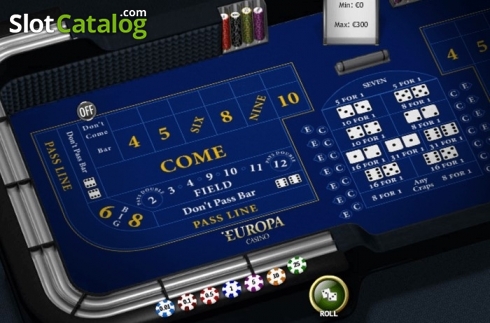 Скрин2. Craps (Playtech) слот