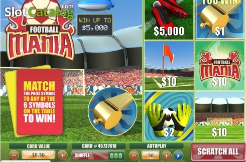 Скрин3. Football Mania Scratch слот