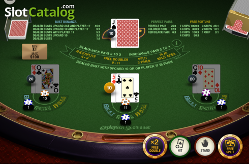 Скрин2. Free Chip Blackjack слот