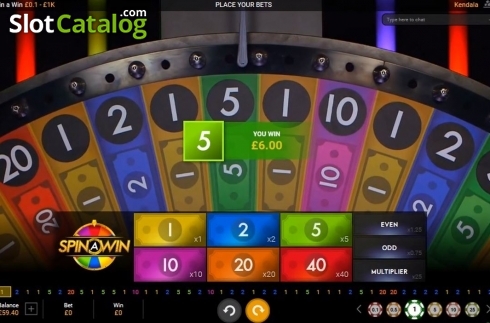 Скрин6. Spin a Win Live слот