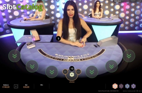 Скрин2. Soho Blackjack Live слот