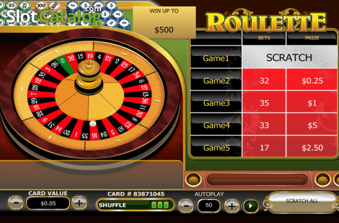 Скрин2. Roulette Scratch слот