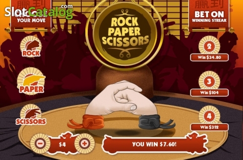 Скрин2. Rock Paper Scissors (Playtech) слот