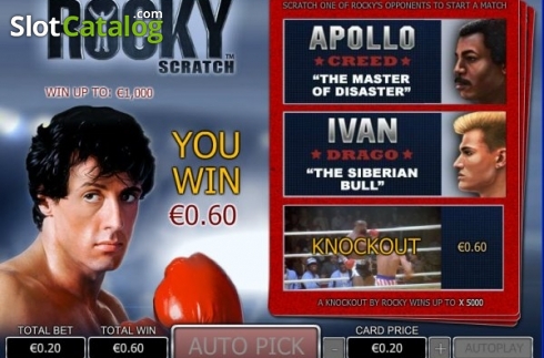 Скрин3. Rocky Scratch (Playtech) слот