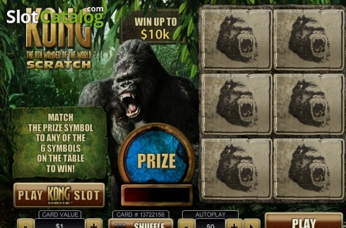 Скрин2. Kong Scratch слот