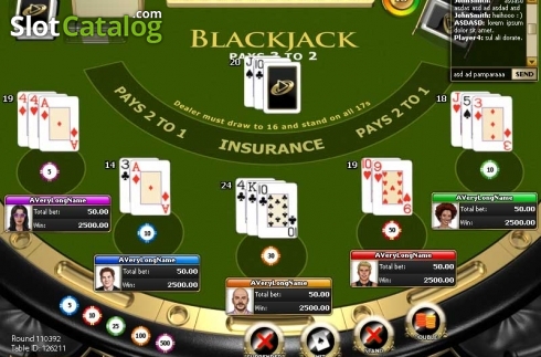 Скрин2. Multiplayer Blackjack Surrender слот