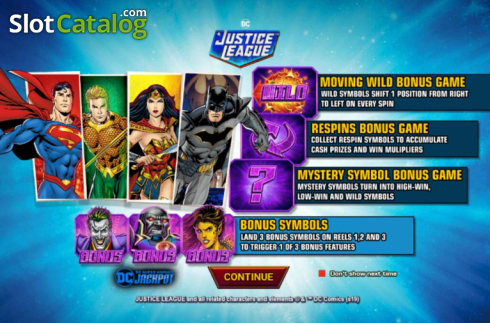 Скрин2. Justice League Comic слот