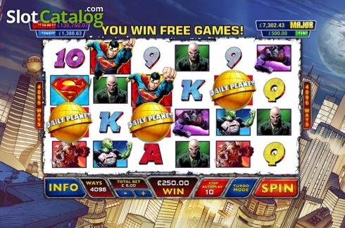 Скрин9. Superman (Playtech) слот