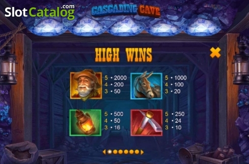 Скрин7. Cascading Cave слот