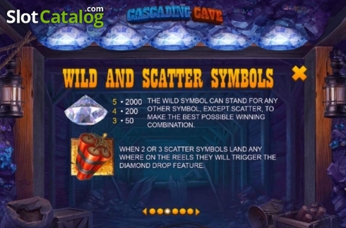 Скрин9. Cascading Cave слот