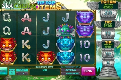 Скрин3. Tip Top Totems слот