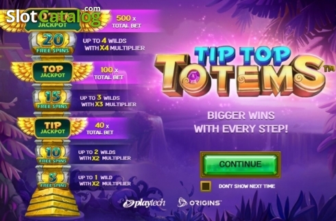 Скрин2. Tip Top Totems слот