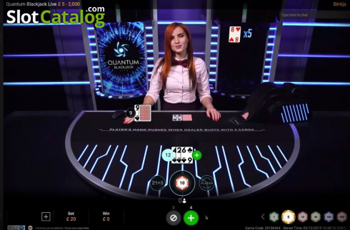 Скрин2. Quantum Blackjack Live слот