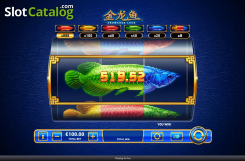 Скрин5. Arowanas Luck слот