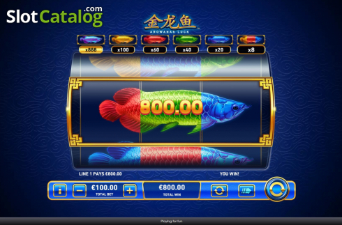 Скрин6. Arowanas Luck слот