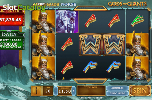 Скрин2. Age of the Gods Norse Gods and Giants слот