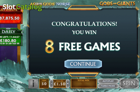 Скрин6. Age of the Gods Norse Gods and Giants слот