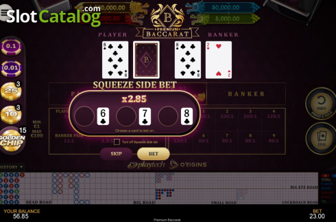 Скрин4. Premium Baccarat слот