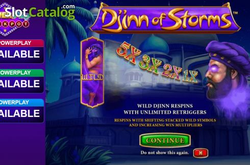 Скрин2. Djinn Of Storms слот