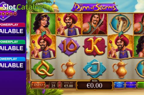 Скрин3. Djinn Of Storms слот