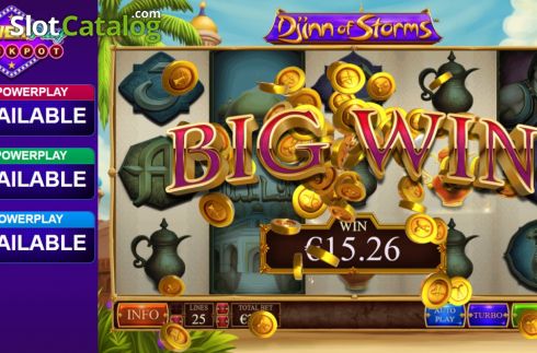 Скрин4. Djinn Of Storms слот