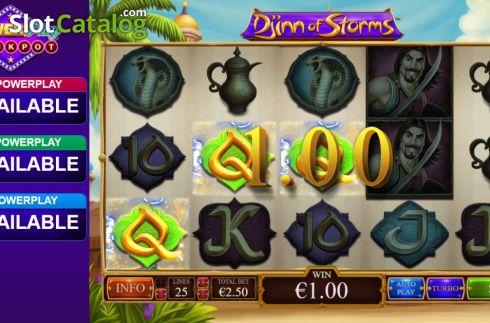 Скрин5. Djinn Of Storms слот