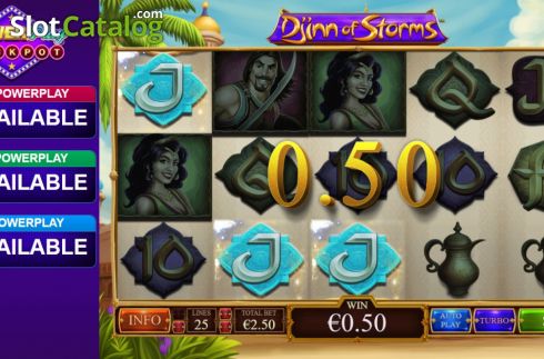 Скрин6. Djinn Of Storms слот